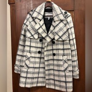 BCBG Brushed Wool Blend Top Coat